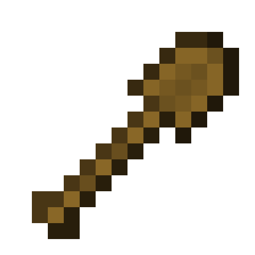 Minecraft Wooden Shovel PNG
