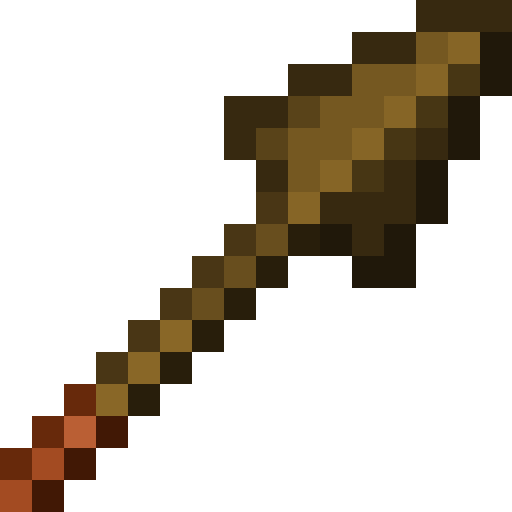 Minecraft Wooden Spear PNG