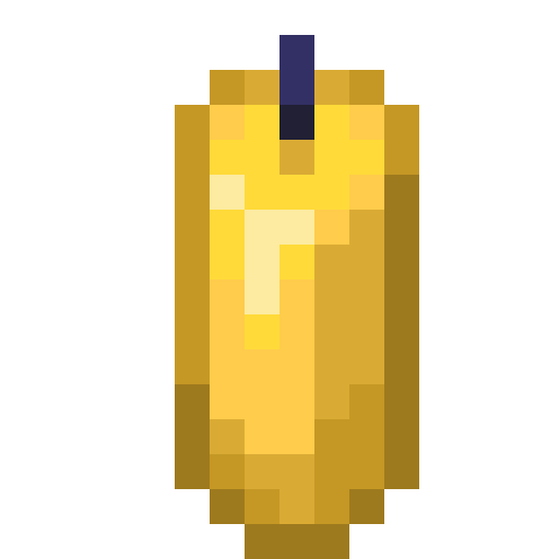 Minecraft Yellow Candle PNG