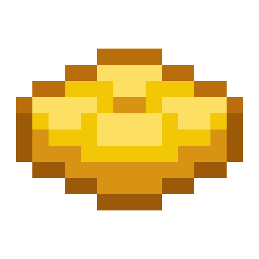 Minecraft Yellow Cushion PNG