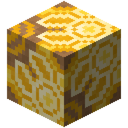 Minecraft Yellow Glazed Terracotta PNG